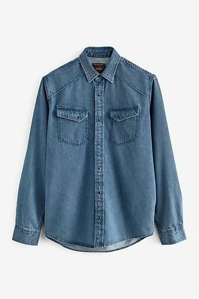 Next Jeanshemd Denim-Langarmhemd mit zwei Taschen (1-tlg) günstig online kaufen