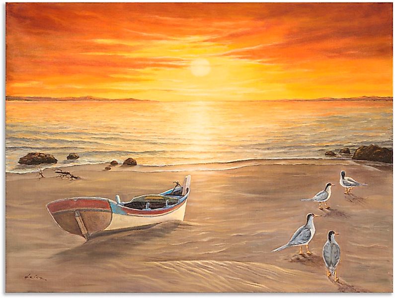 Artland Wandbild »Möwen« Sonnenaufgang & -untergang 1 Stk. tlg. als Alubild günstig online kaufen