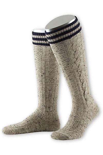 Lusana Trachtensocken Trachten Kniestrümpfe - L8995RT - marine, oliv günstig online kaufen