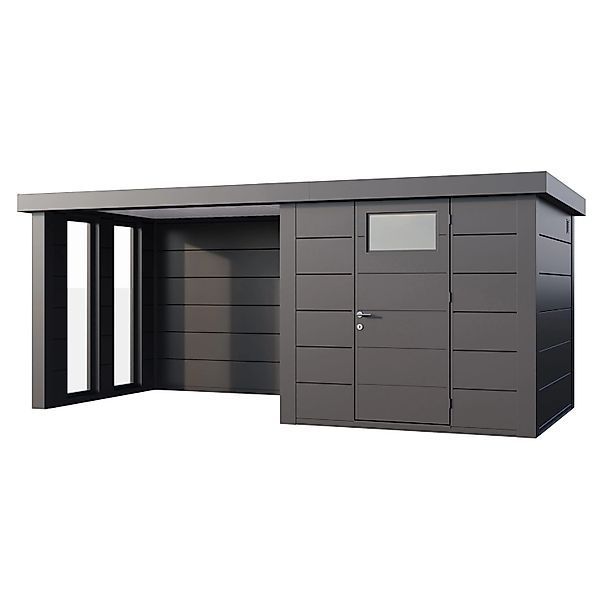 Gerätehaus Classico 2424 mit Lounge S Links m. Fenster 522 cm x 238 cm Anth günstig online kaufen