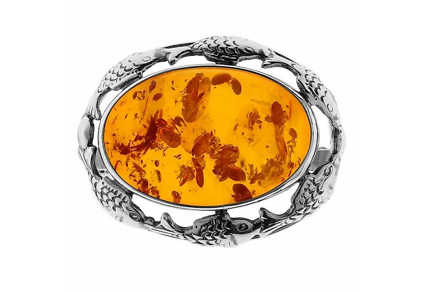 OSTSEE-SCHMUCK Brosche Ostsee-Schmuck Brosche Fischland 31x25 mm günstig online kaufen
