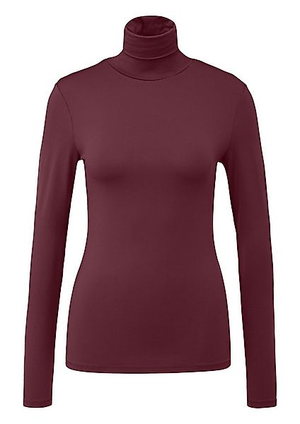 QS Langarmshirt T-Shirt Schmales Langarmshirt mit Rollkragen günstig online kaufen