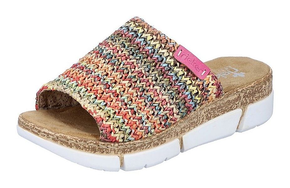 Rieker Pantolette, Keilabsatz, Sommerschuh, Schlappen im Sommerlook günstig online kaufen
