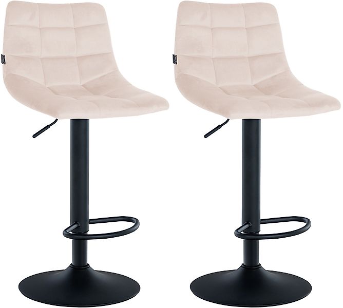 CLP Barhocker Jerry Samt (2er Set, günstig online kaufen