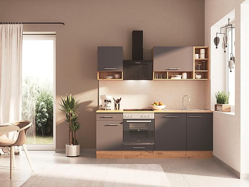 RESPEKTA Küche »Hilde« Breite 220 cm, wechselseitig aufbaubar, exkl. Konfig günstig online kaufen