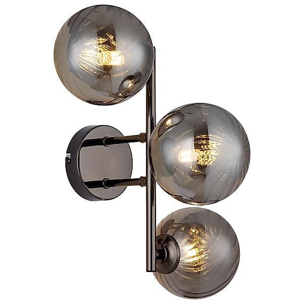 Globo Lighting Wandleuchte   ¦ schwarz ¦ Maße (cm): B: 36 H: 25 Lampen & Le günstig online kaufen