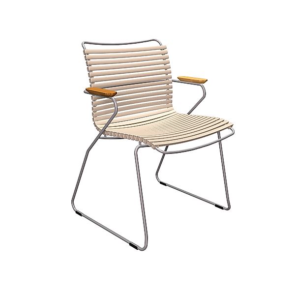 Click Gartenstuhl mit Armlehne Beige günstig online kaufen