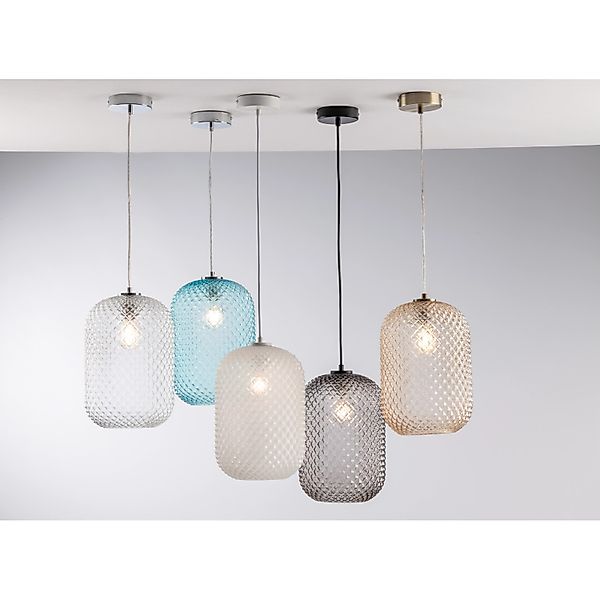 Luce Design Pendelleuchte Ashford 1-flammig Transparent Ø 20 cm günstig online kaufen