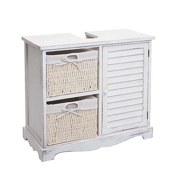 MCW Waschbeckenunterschrank H20 Shabby Weiß günstig online kaufen