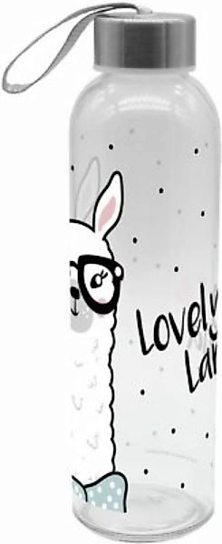 Infinite "Glas Trinkflasche ""Lovely Lama"", 500ml" weiß günstig online kaufen