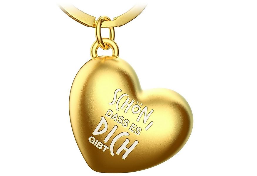 FABACH Schlüsselanhänger Herz mit Gravur - "Schön dass es dich gibt" - Freu günstig online kaufen