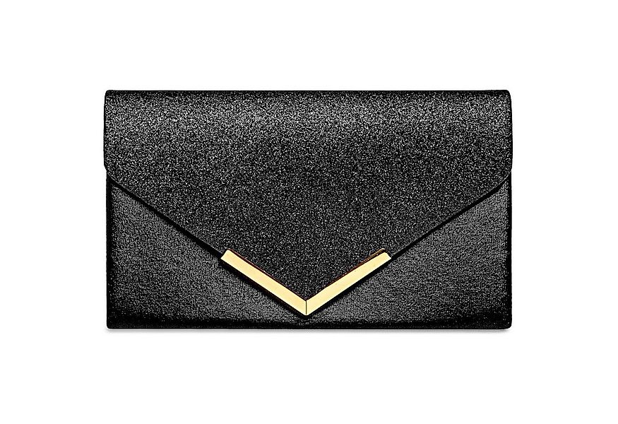 Caspar Clutch TA430 Damen XL Metallic Abendtasche günstig online kaufen