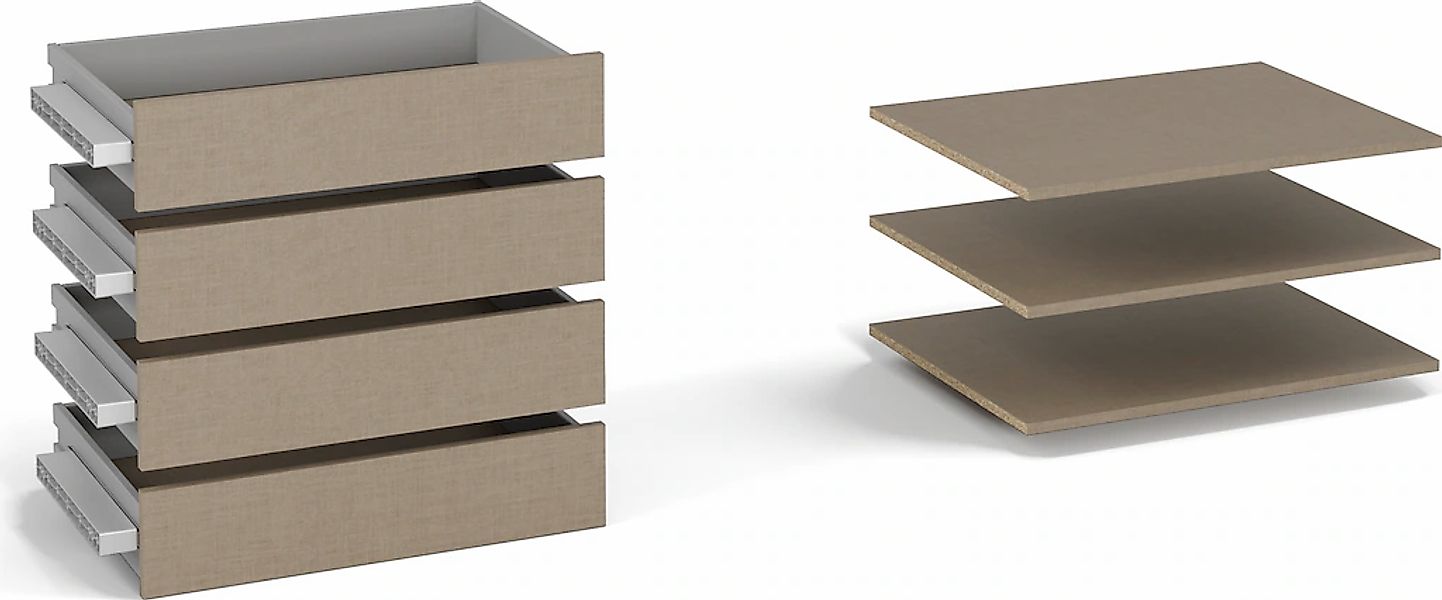 rauch Schubladeneinsatz "Zubehör für Schwebetürenschränke Rauch ORANGE" Set günstig online kaufen