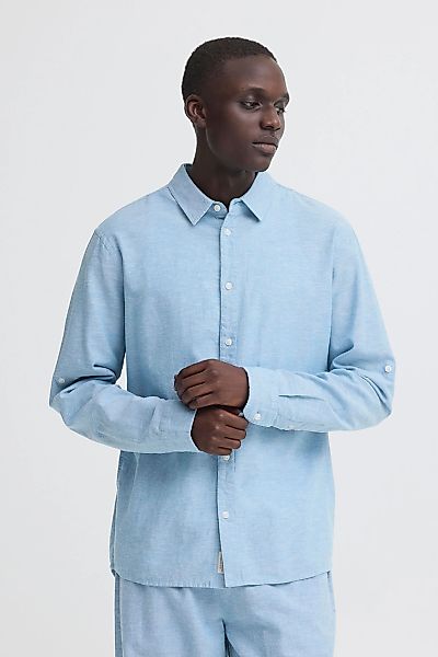 Blend Leinenhemd "BHAban Slub Linen Mix" Slub Hemd Leinen Mix günstig online kaufen