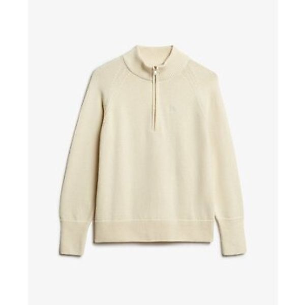 Superdry  Pullover Pull classique à col zippé coton femme günstig online kaufen