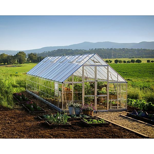 Palram - Canopia Gewächshaus Balance Silber inkl. Fundamentrahmen günstig online kaufen