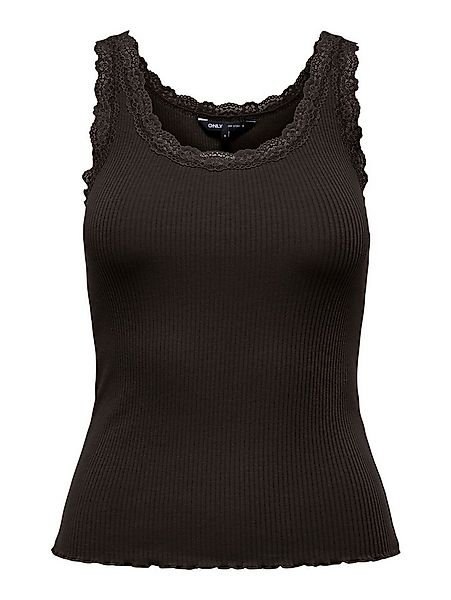 ONLY Tanktop ONLSARA – Tanktop mit Spitzendetail am Ausschnitt regular fit, günstig online kaufen