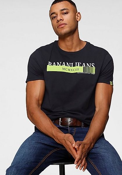 Bruno Banani T-Shirt kurze Ärmel, schmale Passform, bedruckt, Rundhalsaussc günstig online kaufen