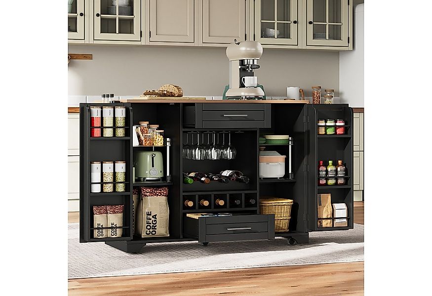 MODFU Küchenwagen für Familienküchen, Hausbars & moderne Apartments, (mit k günstig online kaufen