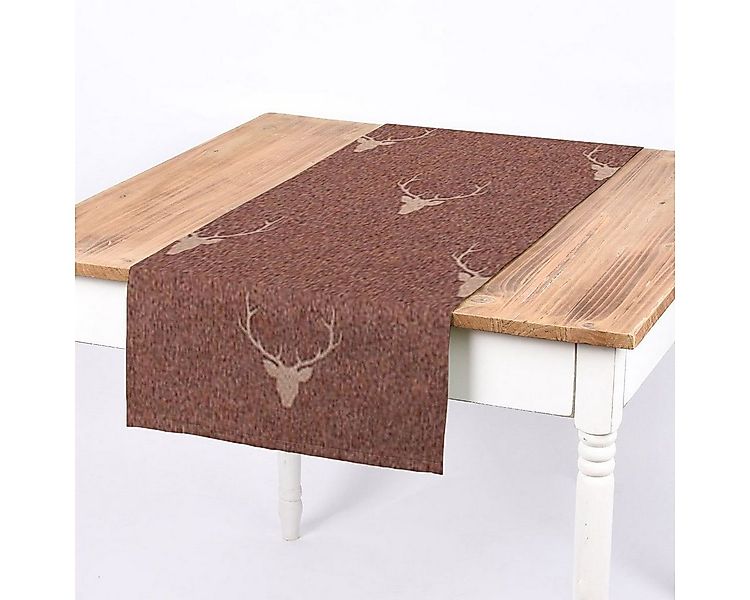 SCHÖNER LEBEN. Tischläufer SCHÖNER LEBEN. Tischläufer Jacquard Hirschkopf G günstig online kaufen