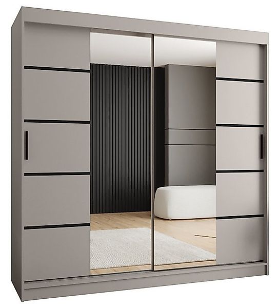 ABIKS MÖBEL Schwebetürenschrank RUBINO V 200 Schlafzimmerschrank mit Schieb günstig online kaufen