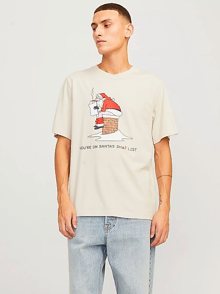 Jack & Jones Rundhalsshirt "JJXMAS FUNNY TEE SS CREW NECK" günstig online kaufen