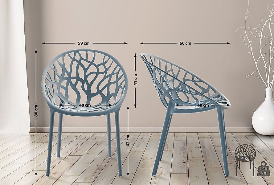 CLP Gartenstuhl Hope, Outdoor, Kunststoff, stapelbar günstig online kaufen