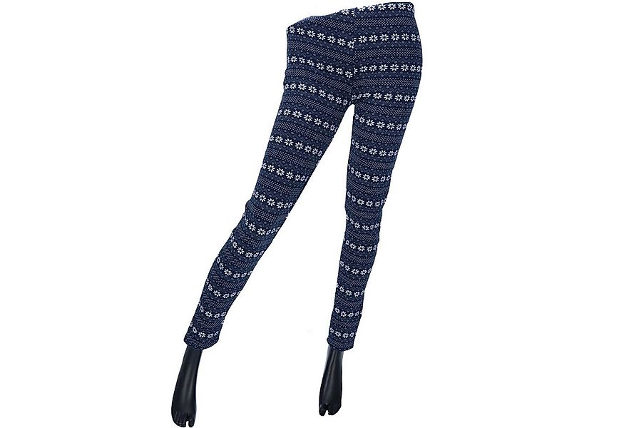 Antonio Jeansleggings Antonio Winter Leggings Norweger Style Gr. L/XL blau günstig online kaufen