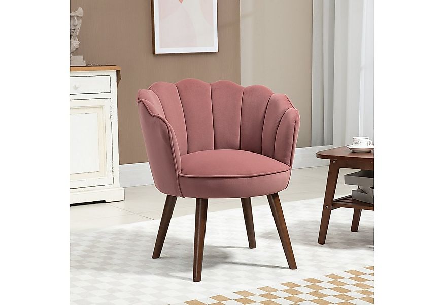 HOMCOM Barhocker Küchenstuhl Sessel mit Rückenlehne (Wohnzimmerstuhl, 1 St. günstig online kaufen