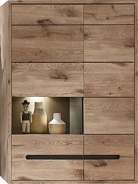 Innostyle Vitrine "BELLANO", Viking Oak Nature günstig online kaufen
