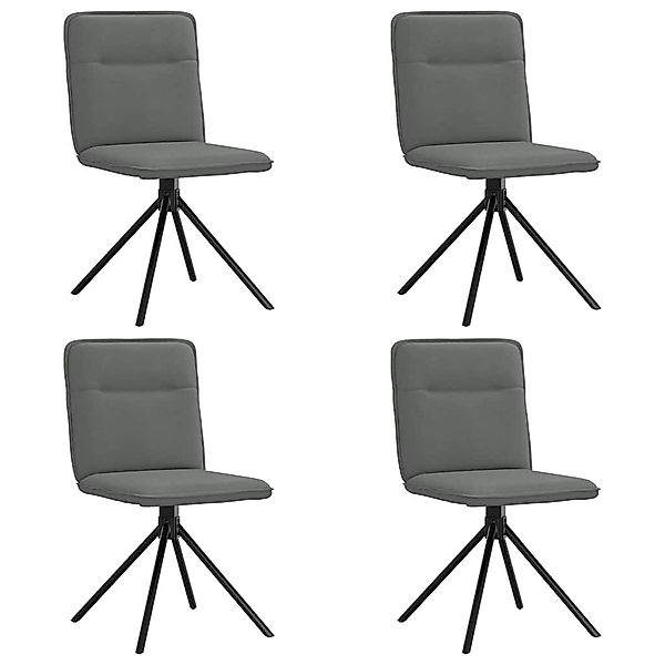 vidaXL Esszimmerstuhl Esszimmerstühle 4 Stk. Dunkelgrau günstig online kaufen