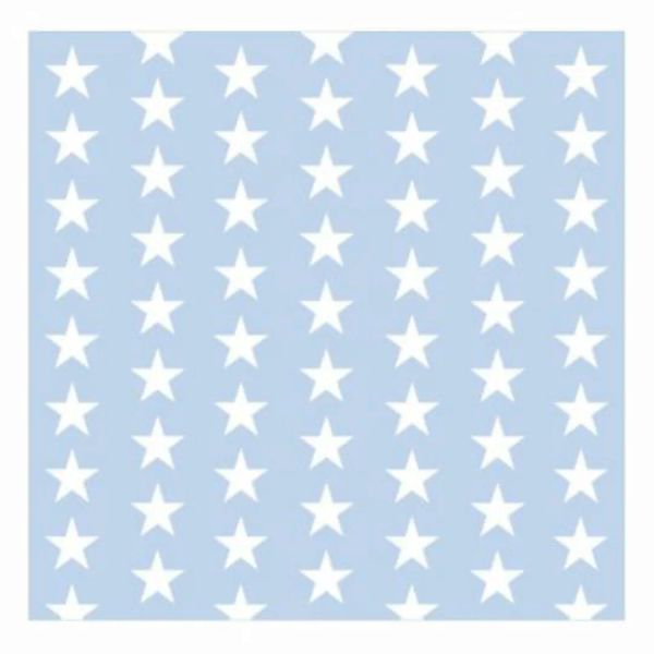 Bilderwelten Kindertapete Weiße Sterne auf Blau blau Gr. 240 x 240 günstig online kaufen