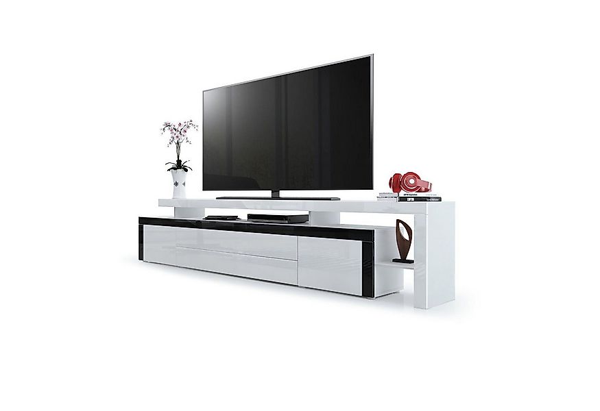 Vladon Lowboard Leon (TV-Kommode, mit zwei Türen, zwei Schubkästen und eine günstig online kaufen