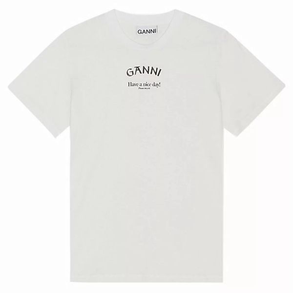 GANNI T-Shirt T-Shirt O-NECK aus Bio-Baumwolle günstig online kaufen