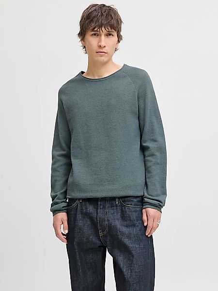 Jack & Jones Rundhalspullover "JJEHILL KNIT CREW NECK NOOS" Baumwolle, regu günstig online kaufen