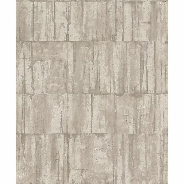 Rasch Vliestapete Barbara Home Coll. III 560329 Metallplatten Beige 10,05x0 günstig online kaufen