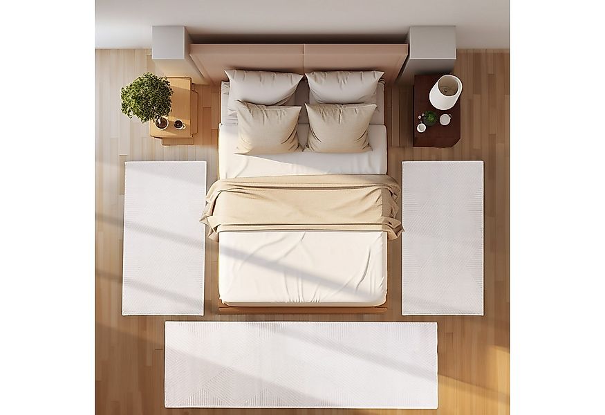 SIMPEX24 Kurzflor-Bettumrandung Skandinavisches Boho Muster, Höhe 12 mm, (B günstig online kaufen