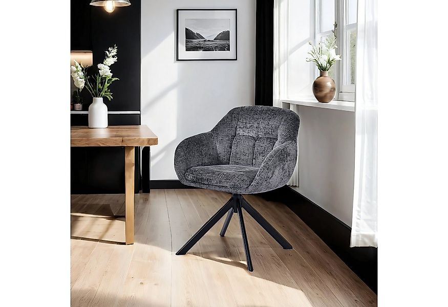 Duhome Loungesessel (9-213A), Armlehnstuhl aus Chenille-Stoff, Schminktisch günstig online kaufen