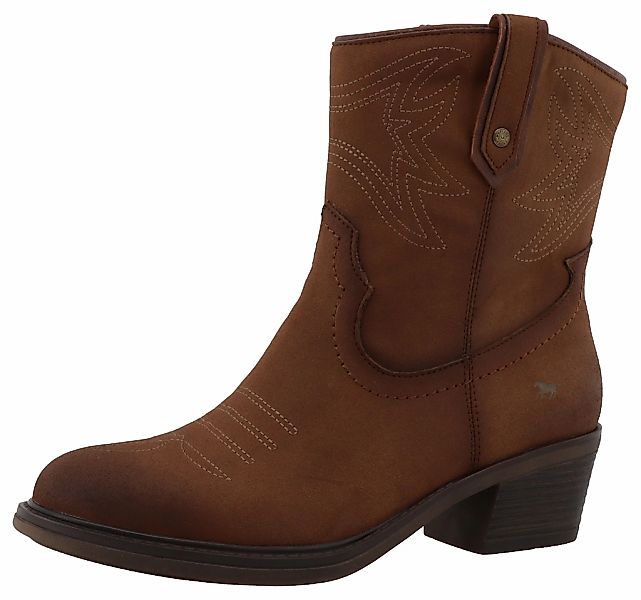 Mustang Shoes Winterstiefelette "Bernadette" Cowboystiefel, Winterboots mit günstig online kaufen