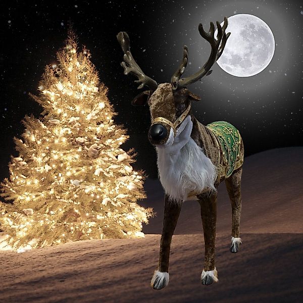 Funny Fashion Weihnachtsfigur Animiertes Weihnachts-Rentier mit günstig online kaufen