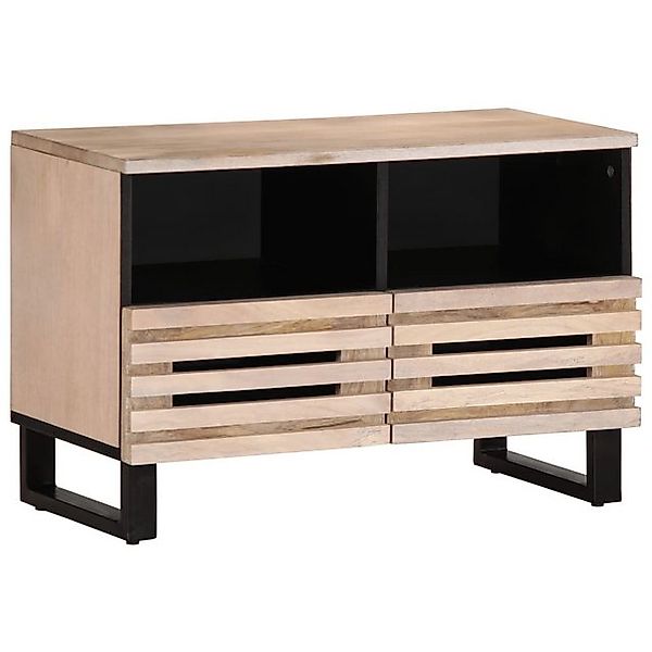 vidaXL TV-Schrank TV-Schrank Weiß 70x34x46 cm Massivholz Mango (1-St) günstig online kaufen