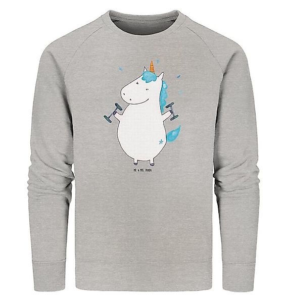 Mr. & Mrs. Panda Longpullover Einhorn Fitness Größe M - Heather Grey - Gesc günstig online kaufen