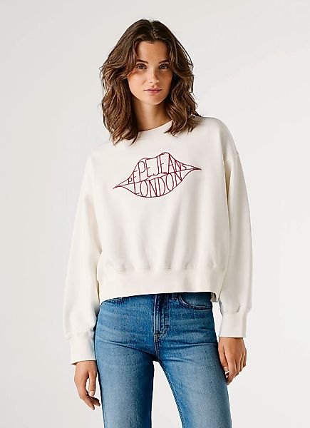 Pepe Jeans Sweatshirt "BERNIS", mit Rundhals, bestickt günstig online kaufen