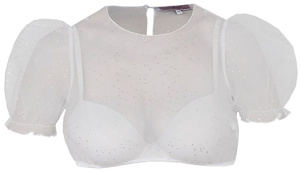 MarJo Dirndlbluse Dirndlbluse Kochel Kurzarm Puffarm lichtgrau günstig online kaufen