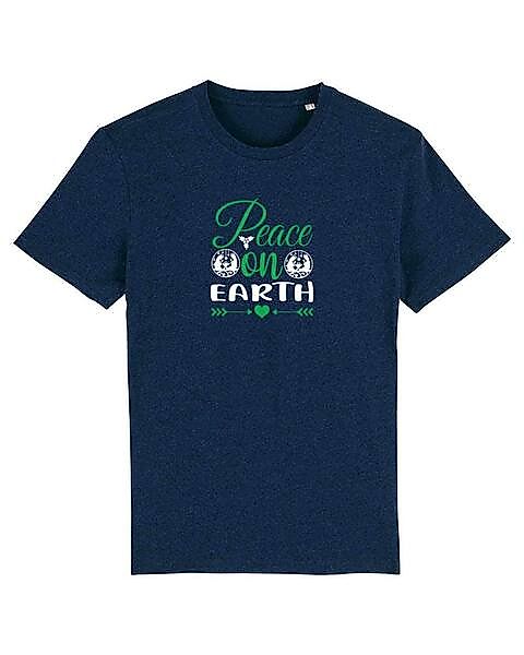 "Peace On Earth" Print T-shirt Aus Bio Baumwolle günstig online kaufen