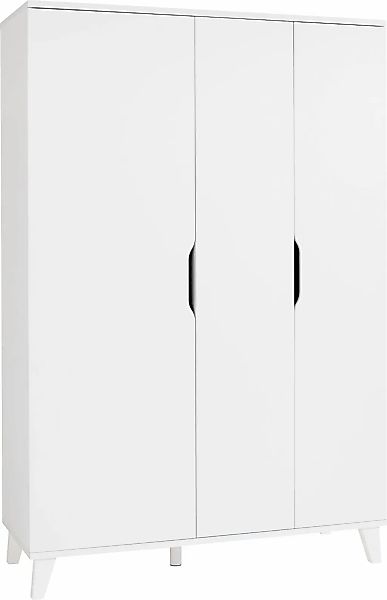 Home affaire Kleiderschrank "MICHA, Kinderschrank, Füße aus Massivholz", (B günstig online kaufen