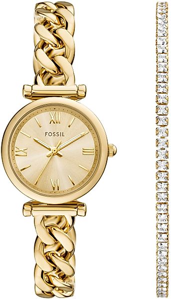 Fossil Quarzuhr CARLIE MINI ES5387SET, (Set, günstig online kaufen