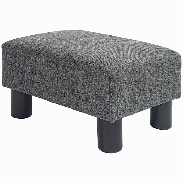 HOMCOM Fußhocker Sitzhocker Hocker mit Leinenoptik günstig online kaufen