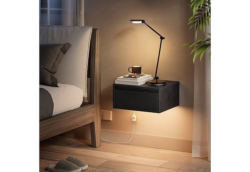 VASAGLE Nachttisch (1-St), hängend, Leuchte mit 3 Farben, schwebendes Wandr günstig online kaufen