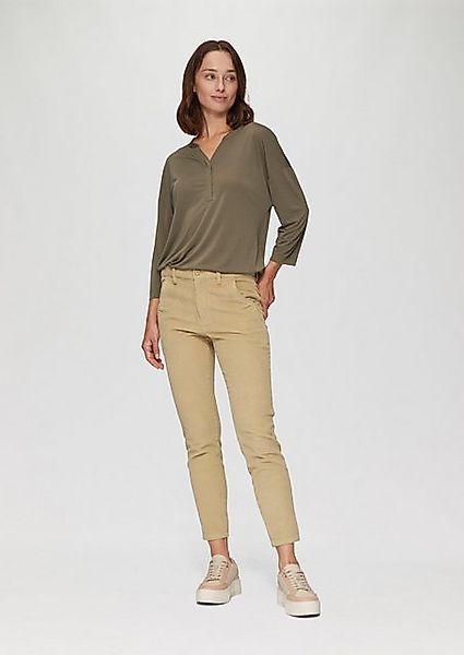 s.Oliver Stoffhose Schmal geschnittene Cordhose Label-Patch günstig online kaufen